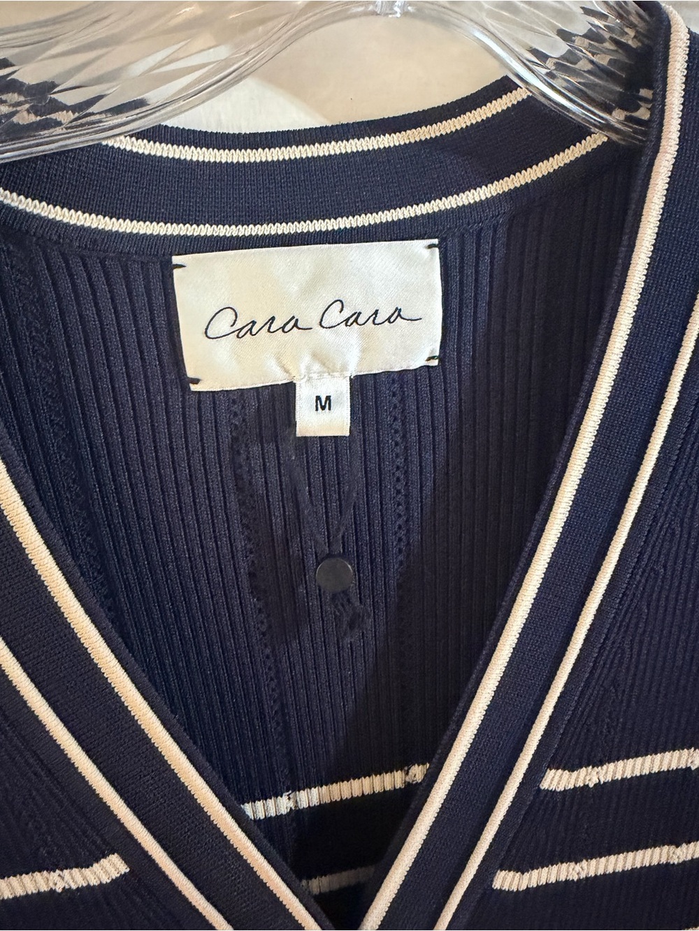 Cara Cara Marina Stripe Long Sleeve Midi Sweater Dress M - Picture 8 of 14